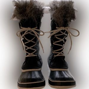 Sorel Black and Brown Winter Boots